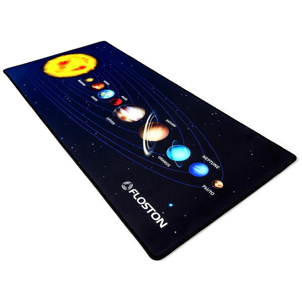 Mouse Pad Floston SOLAR SYSTEM, 90 x 40cm, Negru