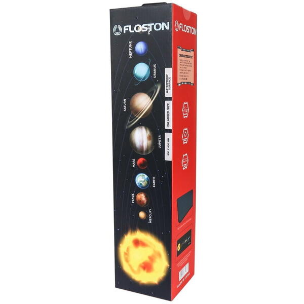 Mouse Pad Floston SOLAR SYSTEM, 90 x 40cm, Negru