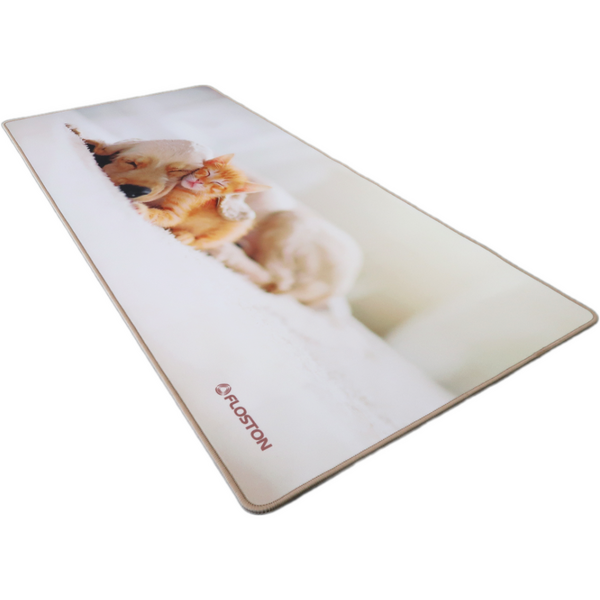 Mouse Pad Floston PET FRIENDS, 90 x 40cm, Bej