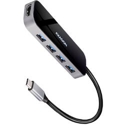 Hub USB AXAGON HMC-6H4A, 4x USB-A + HDMI, USB-C, PD 100W