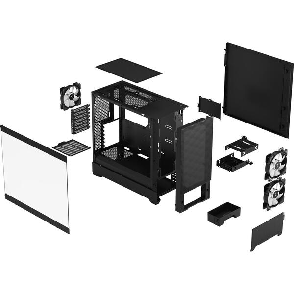 Carcasa Fractal Design Pop Air RGB Black TG Clear Tint