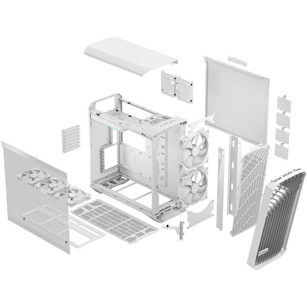 Carcasa Fractal Design Torrent White RGB TG Clear Tint