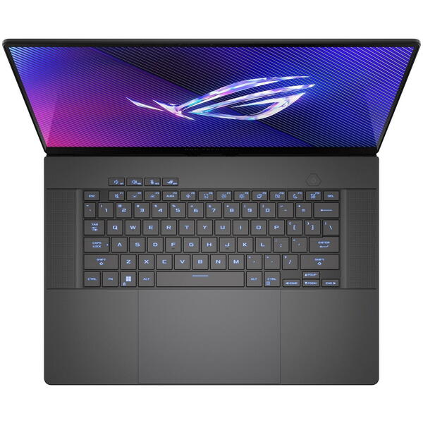 Laptop Gaming Asus ROG Zephyrus G16 GA605WI, 16 inch 2.5K OLED 240Hz, AMD Ryzen AI 9 HX 370, 32GB LPDDR5X, 2TB SSD, GeForce RTX 4070 8GB, Win 11 Home, Eclipse Gray