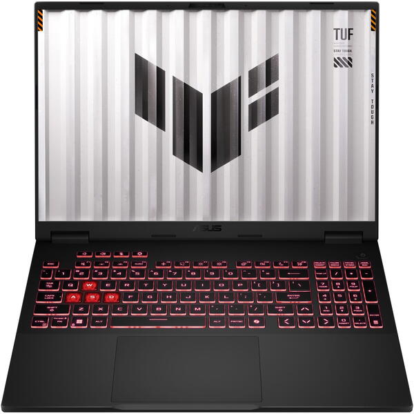 Laptop Gaming Asus TUF A16 FA608WI, 16 inch 2.5K 165Hz, AMD Ryzen AI 9 HX 370, 32GB LPDDR5X, 2TB SSD, GeForce RTX 4070 8GB, Win 11 Home, Jaeger Gray