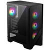 Carcasa MSI MAG FORGE 120A B65, Mid Tower, RGB, Sursa 650W, Negru