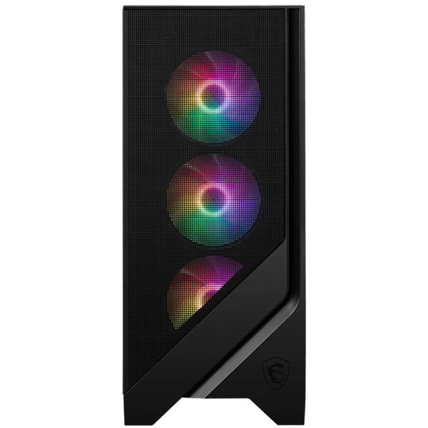 Carcasa MSI MAG FORGE 120A B65, Mid Tower, RGB, Sursa 650W, Negru