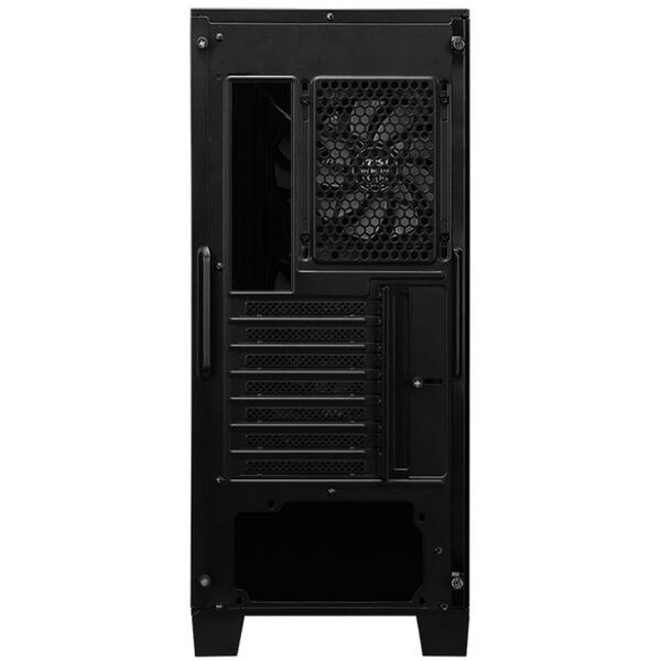 Carcasa MSI MAG FORGE 120A B65, Mid Tower, RGB, Sursa 650W, Negru