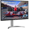 Monitor LED LG 32UQ750P-W 31.5 inch UHD VA 4 ms 144 Hz USB-C HDR Alb/Argintiu