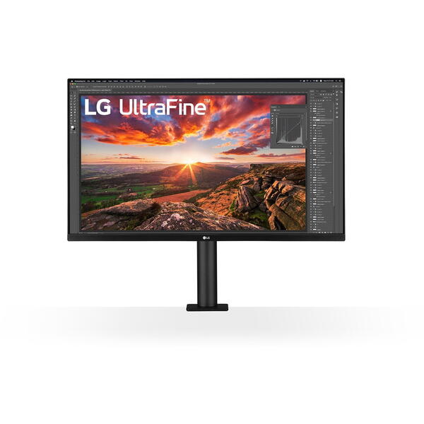 Monitor LED LG UltraFine Ergo 32UN880P-B 31.5 inch UHD IPS 5 ms 60 Hz USB-C HDR Negru