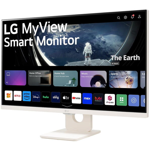 Monitor LED LG Smart 27SR50F-W 27 inch FHD IPS 14 ms 60 Hz HDR Alb