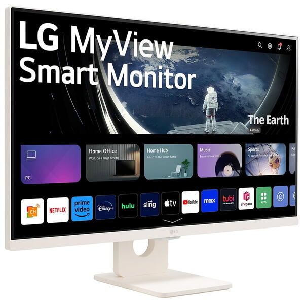 Monitor LED LG Smart 27SR50F-W 27 inch FHD IPS 14 ms 60 Hz HDR Alb