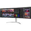 Monitor LED LG 49WQ95C-W Curbat 49 inch DQHD IPS 5 ms 144 Hz USB-C HDR Alb/Argintiu