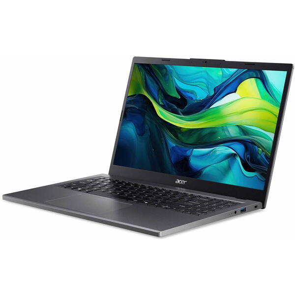 Laptop Acer Aspire 15 A15-41M, FHD IPS, AMD Ryzen 5 8640HS, 16GB DDR5, 512GB SSD, AMD Radeon 760M, Steel Gray