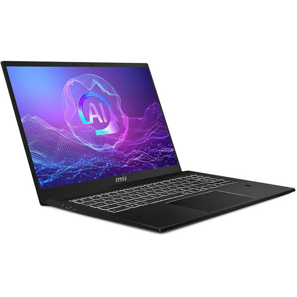 Laptop MSI Summit A16 AI+ A3HMTG, 16 inch QHD+ 165 Touch, AMD Ryzen AI 9 365, 32GB LPDDR5X, 1TB SSD, AMD Radeon 880M, Win 11 Home, Ink Black