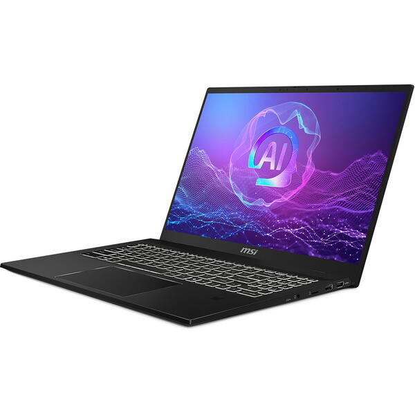 Laptop MSI Summit A16 AI+ A3HMTG, 16 inch QHD+ 165 Touch, AMD Ryzen AI 9 365, 32GB LPDDR5X, 1TB SSD, AMD Radeon 880M, Win 11 Home, Ink Black