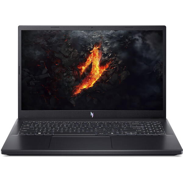 Laptop Gaming Acer Nitro V 15 ANV15-41, 15.6 inch FHD IPS 120Hz, AMD Ryzen 5 7535HS, 16GB DDR5, 512GB SSD, GeForce RTX 4050 6GB, Obsidian Black