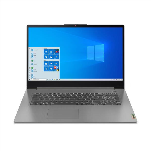 Laptop Lenovo IdeaPad 3 17ALC6, 17.3 inch FHD IPS, AMD Ryzen 7 5700U, 12GB DDR4, 512GB SSD, AMD Radeon, Arctic Grey