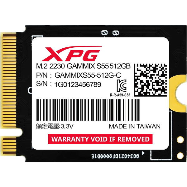 SSD ADATA XPG Gammix S55 2TB PCI Express 4.0 x4 M.2 2230