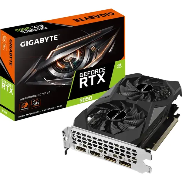 Placa video Gigabyte nVidia GeForce RTX 3050 WINDFORCE v2 6GB, GDDR6, 96bit