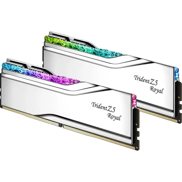 Memorie G.Skill Trident Z5 Royal Series RGB 96GB DDR5 6400MHz CL32 Kit Dual Channel