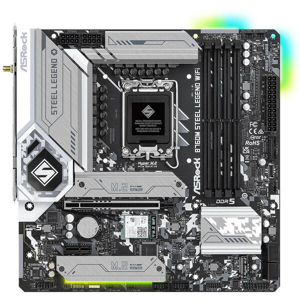 Placa de baza ASRock B760M Steel Legend WiFi Socket 1700