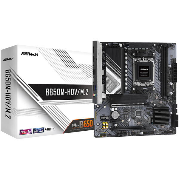 Placa de baza ASRock B650M-HDV/M.2 Socket AM5