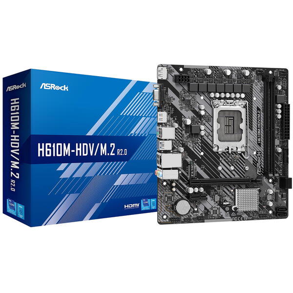 Placa de baza ASRock H610M-HDV/M.2 R2.0 Socket 1700