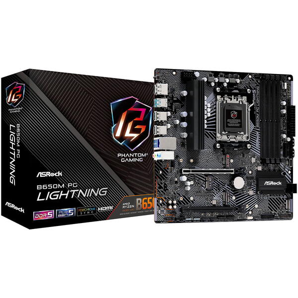 Placa de baza ASRock B650M PG Lightning Socket AM5