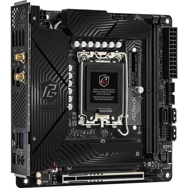 Placa de baza ASRock Phantom Gaming B760I LIGHTNING WIFI Socket 1700