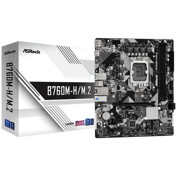 Placa de baza ASRock B760M-H/M.2 Socket 1700