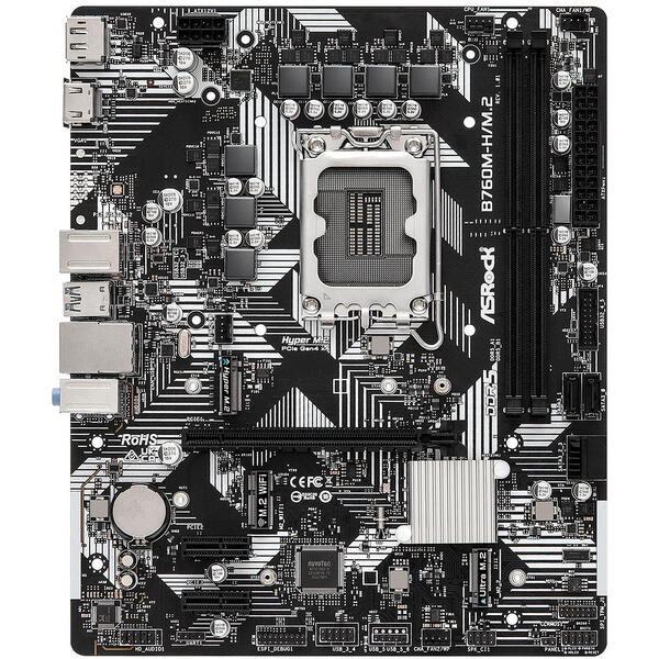 Placa de baza ASRock B760M-H/M.2 Socket 1700