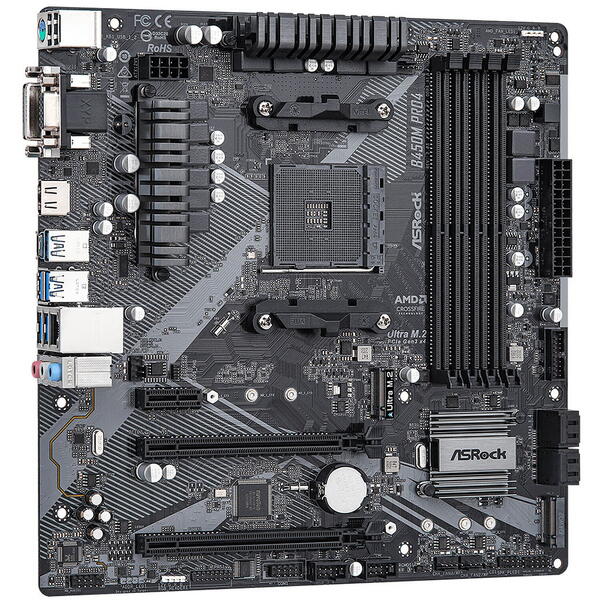 Placa de baza ASRock B450 Pro4 R2.0 Socket AM4