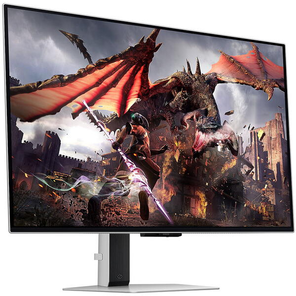 Monitor Gaming Samsung Odyssey G8 G80SD OLED LS32DG802SUXDU 32 inch UHD QD-OLED 0.03 ms 240 Hz HDR, Smart , Argintiu