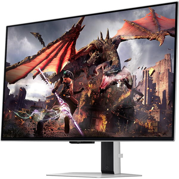 Monitor Gaming Samsung Odyssey G8 G80SD OLED LS32DG802SUXDU 32 inch UHD QD-OLED 0.03 ms 240 Hz HDR, Smart , Argintiu