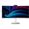 Monitor LED Philips 34B2U6603CH 34 inch UWQHD VA 4 ms 120 Hz Webcam Thunderbolt HDR Curbat Argintiu