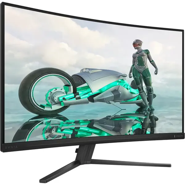 Monitor Gaming Philips Evnia 32M2C3500L 31.5 inch QHD VA 0.5 ms 180 Hz HDR Curbat Negru