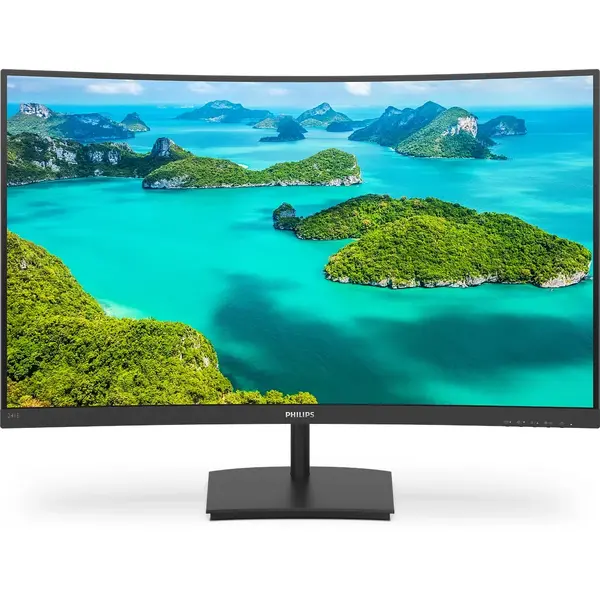 Monitor LED Philips 241E1SC, 24 inch FHD VA 4ms 75Hz Negru