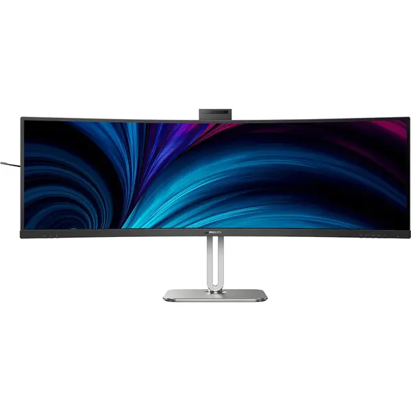 Monitor LED Philips 49B2U5900CH/00 48.8 inch 5K VA 4 ms 75 Hz Webcam USB-C HDR Curbat Argintiu