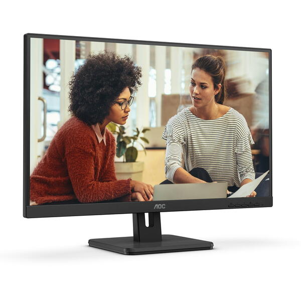 Monitor LED AOC 24E3UM 23.8 inch FHD VA 4 ms 75 Hz Negru