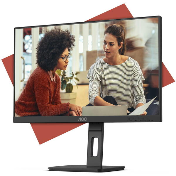 Monitor LED AOC 27E3QAF 27 inch FHD IPS 4 ms 75 Hz Negru