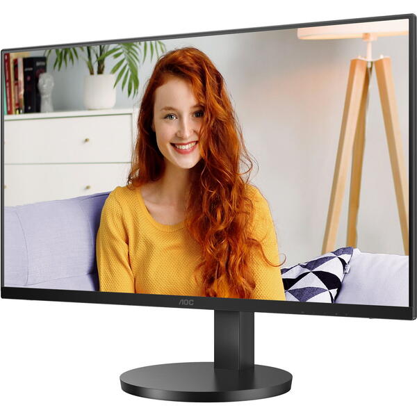 Monitor LED AOC U27B3A 27 inch UHD IPS 4 ms 60 Hz HDR Negru