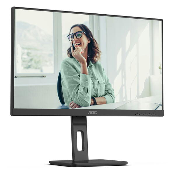 Monitor LED AOC 24P3CW 23.8 inch FHD IPS 5 ms 75 Hz Webcam USB-C Negru