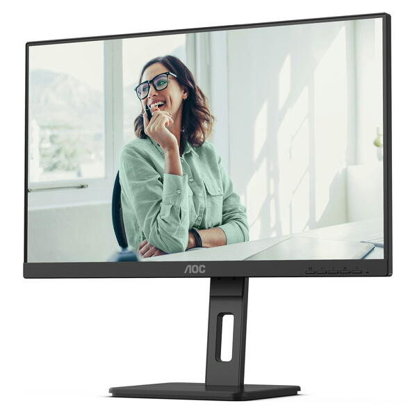 Monitor LED AOC 24P3CW 23.8 inch FHD IPS 5 ms 75 Hz Webcam USB-C Negru