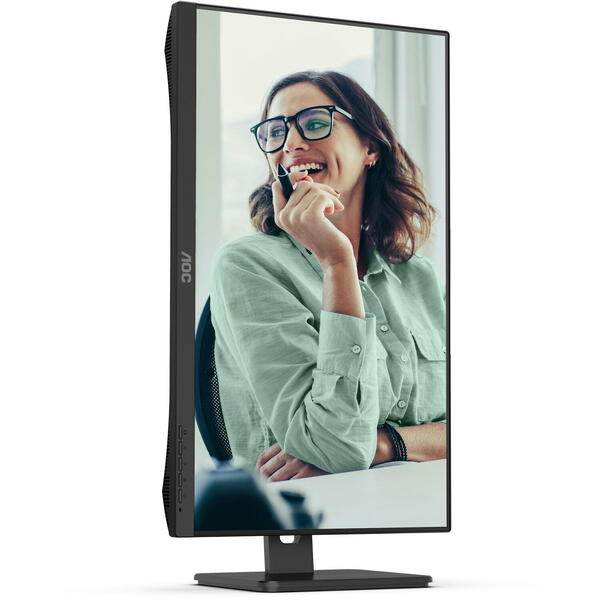 Monitor LED AOC 24P3CW 23.8 inch FHD IPS 5 ms 75 Hz Webcam USB-C Negru