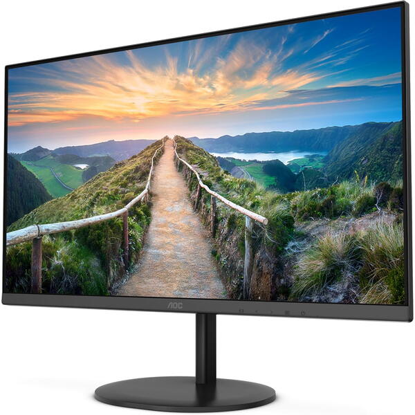 Monitor LED AOC Q24V4EA 23.8 inch 4 ms Negru 75 Hz Negru