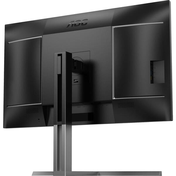 Monitor LED AOC U32U3CV 31.5 inch UHD IPS 4 ms 60 Hz USB-C HDR Negru/Argintiu