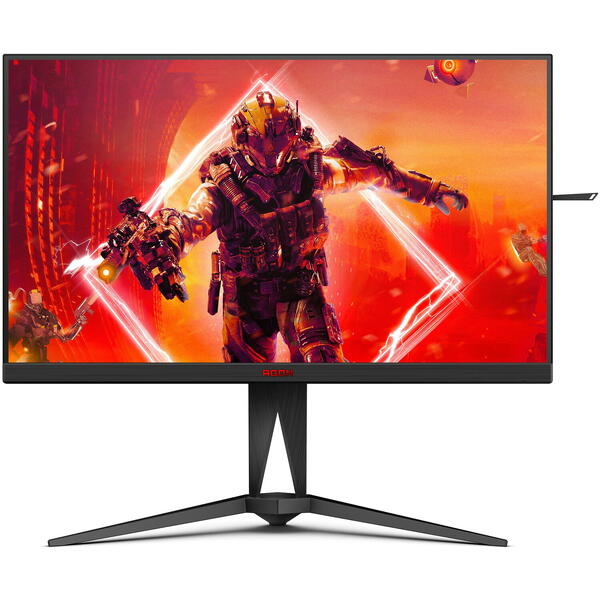 Monitor Gaming AOC AGON AG275QXN 27 inch QHD VA 1 ms 165 Hz HDR Negru/Rosu