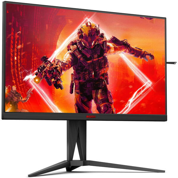 Monitor Gaming AOC AGON AG275QXN 27 inch QHD VA 1 ms 165 Hz HDR Negru/Rosu