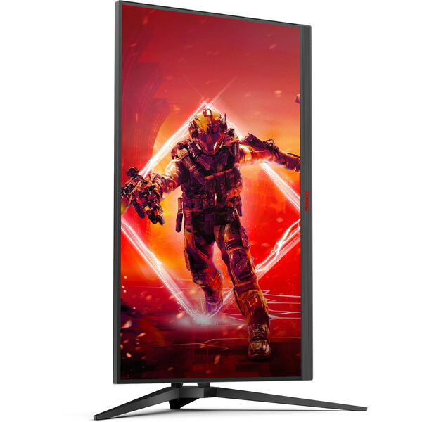 Monitor Gaming AOC AGON AG275QXN 27 inch QHD VA 1 ms 165 Hz HDR Negru/Rosu