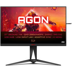 AGON AG275QZN 27 inch QHD VA 0.5 ms 240 Hz HDR Negru/Rosu